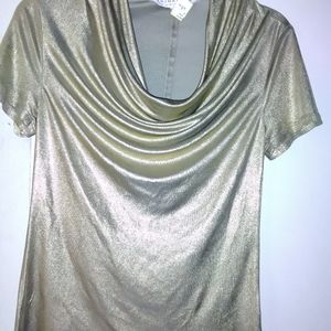 Gold dress top